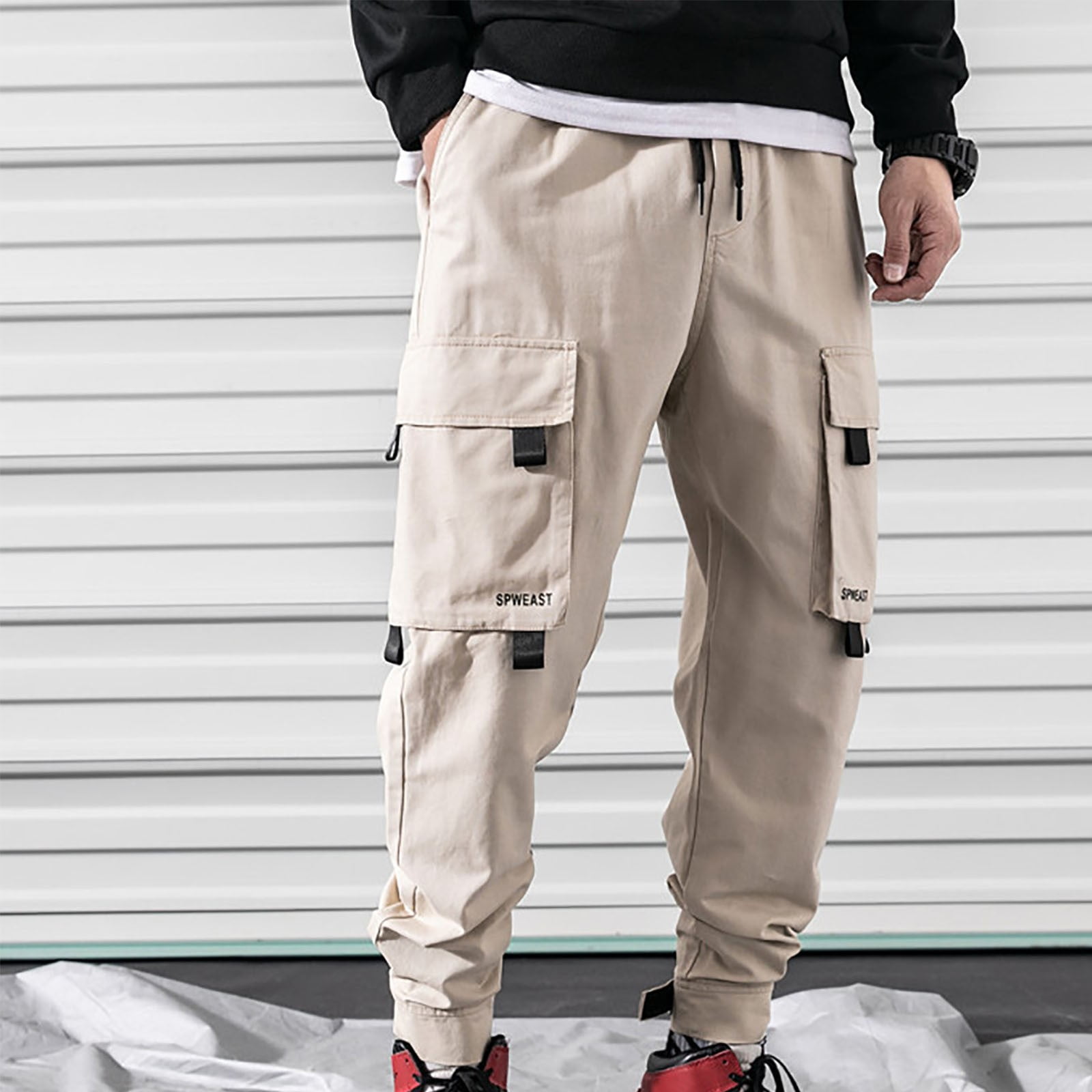 WAENQINLA Men's Cargo Pants Slim Fit Athletic Pants Outdoor Hiking