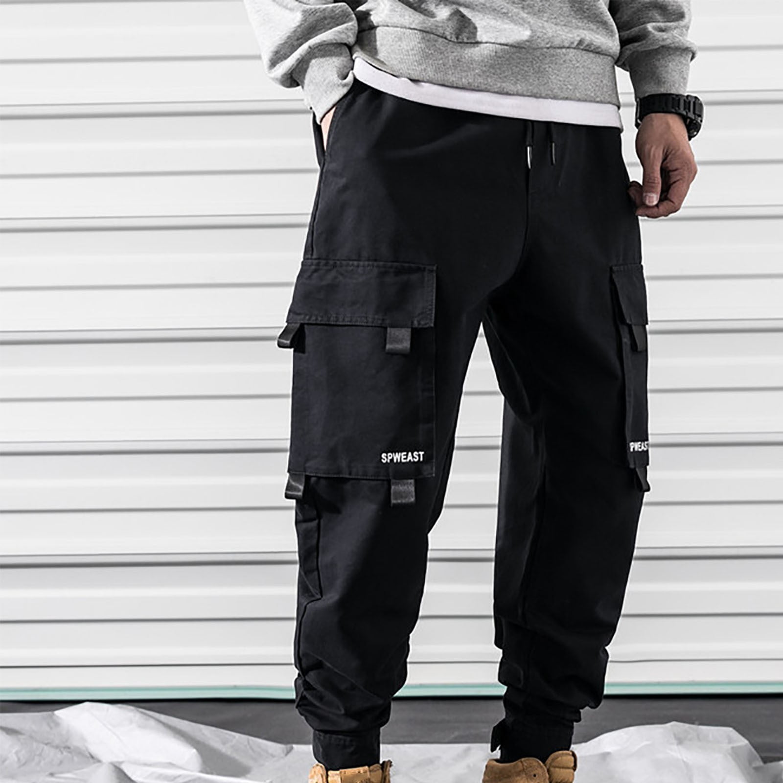 WAENQINLA Men's Cargo Pants Slim Fit Athletic Pants Outdoor Hiking