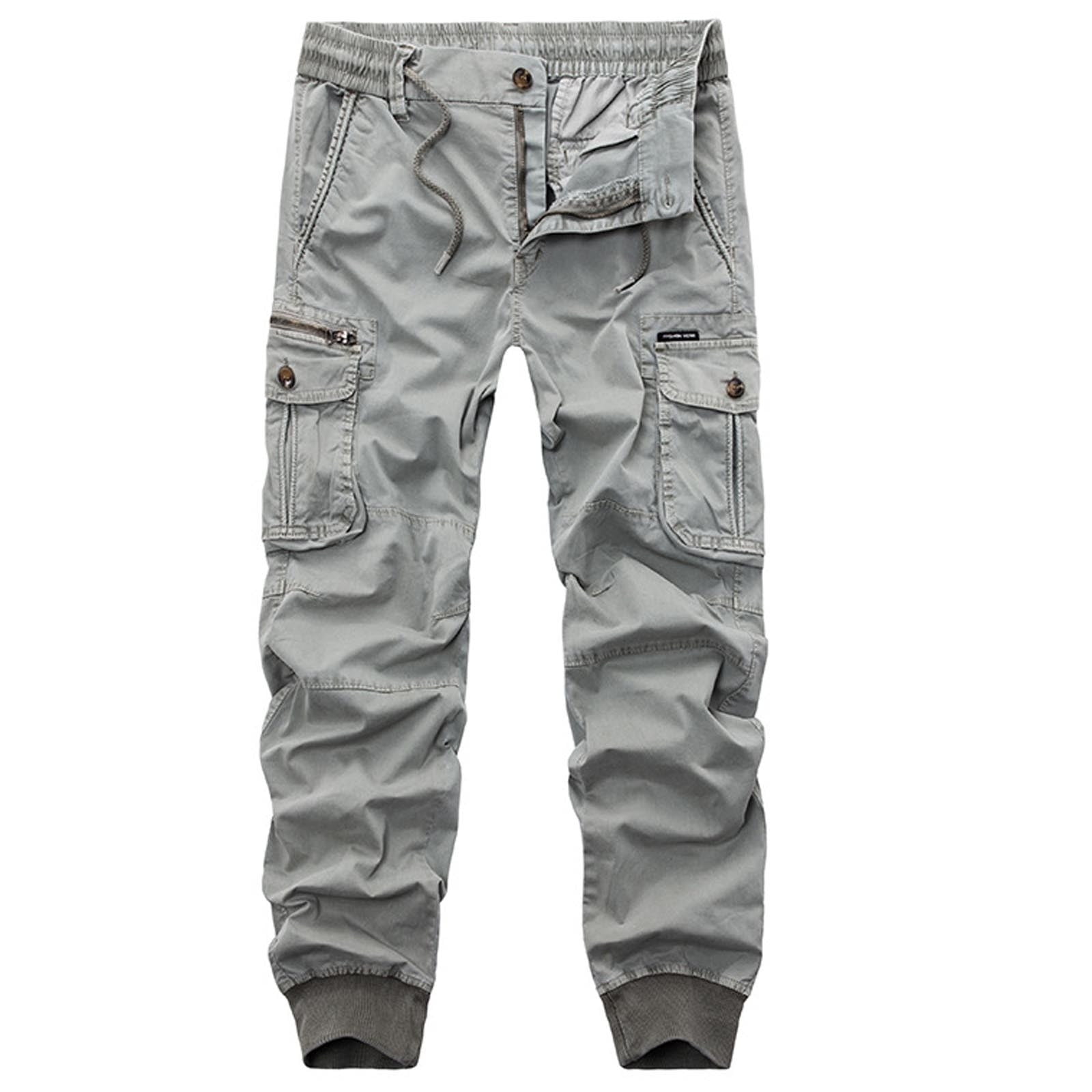 WAENQINLA Men's Cargo Pants Slim Fit Athletic Pants Outdoor Tactical