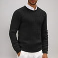 thumbnail image 1 of WAENQINLA Men's Crewneck Knit Sweaters Lightweight Casual Slim Fit Winter Tops Twist Patterned Cable Knitted Pullovers, 1 of 6