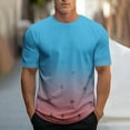 thumbnail image 1 of WAENQINLA Men's Graphic T Shirt Crew Neck Gradient Color Short Sleeve Shirts Hawaii Tropical Palm Tree Print Casual Tees, 1 of 5