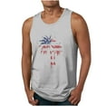 thumbnail image 1 of WAENQINLA Men's Palm Tree Tank Tops Big and Tall Hawaiian American Flag Funny Print Tees Summer Crewneck Sleeveless Tank Top, 1 of 3