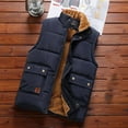 thumbnail image 1 of WAENQINLA Men's Puffer Vest Winter Warm Casual Waistcoat Jacket Fleece Lined Sleeveless Vests Stand Collared Quilted Coats with Pockets, 1 of 6