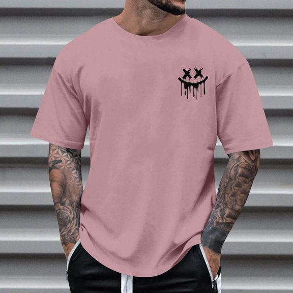 WAENQINLA Men's Short Sleeve T-Shirts Graphic Tees Classic Crewneck Summer Tops Fashion Print Tshirts Hip Hop Streetwear