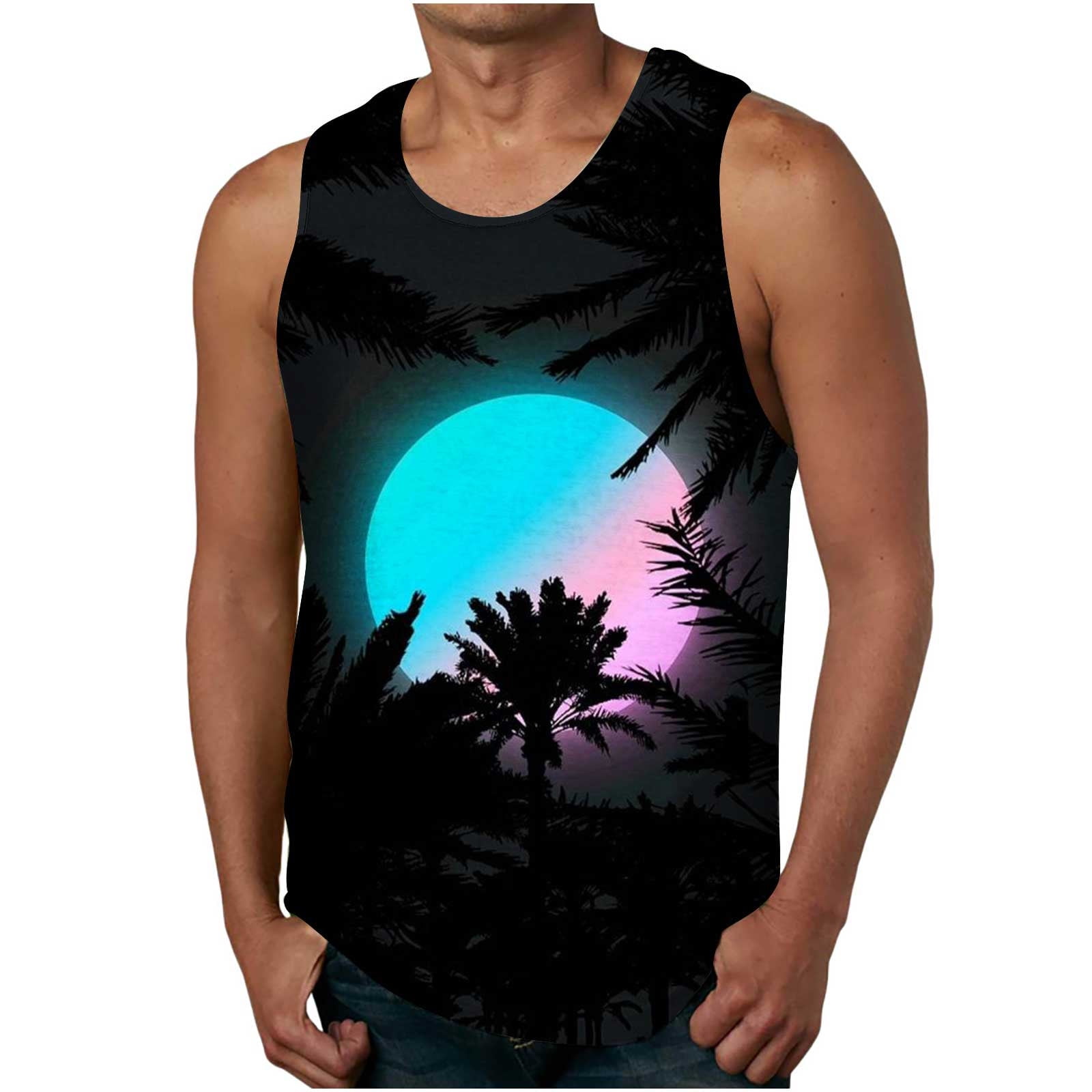 WAENQINLA Men's Tank Tops Big and Tall Bodybuilding Sleeveless Tshirts