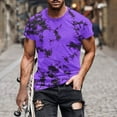 thumbnail image 1 of WAENQINLA Men's Tie Dye Graphic Shirts Big and Tall Casual Short Sleeve Summer Tee Fashion Round Neck Rock Band T-Shirts,4XL, 1 of 5