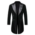 thumbnail image 1 of WAENQINLA Mens Blazer Vintage Velvet Tuxedo Jackets Double Breasted Tailcoat Formal Dress Coat Swallowtail Party Blazers, 1 of 7