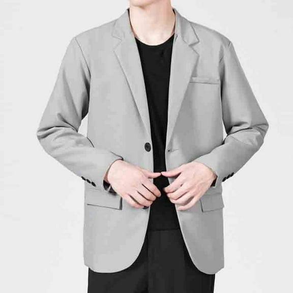 WAENQINLA Mens Blazers Lightweight Casual Knit Sport Coats 2 Button Regular Fit Business Blazer Suit Jackets