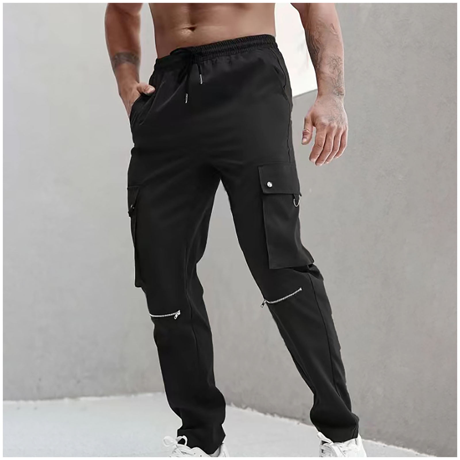 WAENQINLA Mens Cargo Pants Big and Tall Athletic Pants Outdoor Military