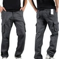thumbnail image 1 of WAENQINLA Mens Cargo Pants Big and Tall Work Pants Outdoor Hiking Trousers Gym Jogger Cargo Pants with Multi Pockets Cargo Pants for Men Relaxed Fit, 1 of 4