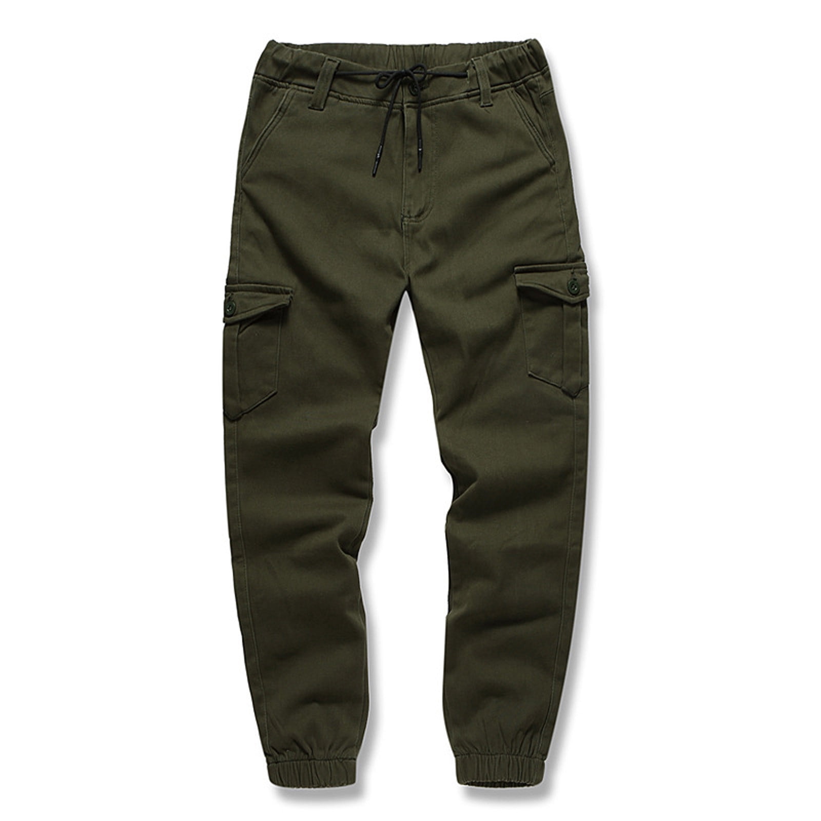 WAENQINLA Mens Cargo Pants Relaxed Fit Casual Pants Outdoor Military ...