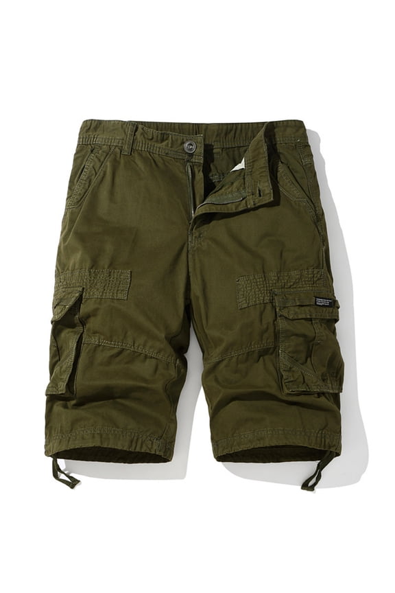 Mens Cargo Shorts Summer Casual Work Shorts Classic Travel Cargo Shorts with Multi Pockets Fathers Day Gifts