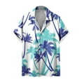 thumbnail image 1 of WAENQINLA Mens Hawaiian Shirts Big and Tall Tropical Print Beach Shirts Aloha Top Loose Fit Cuban Collared Short Sleeve Shirts Casual Button Down Shirts Mens Bowling Shirts, 1 of 5