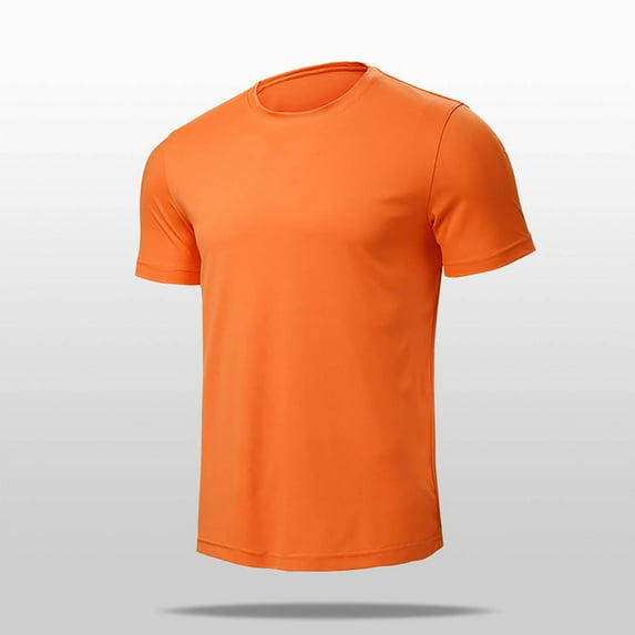 WAENQINLA Mens Short Sleeve Moisture Wicking Quick Dry Solid Color Basic Tee Stylish Fishing Athletic Workout T Shirts