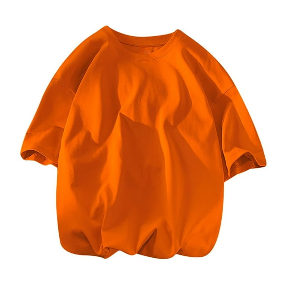 WAENQINLA Mens Short Sleeve Tshirts Workout Oversize Crewneck Pullover Classic Basic T-Shirt Fashion Solid Color Casual Tees,M-5XL