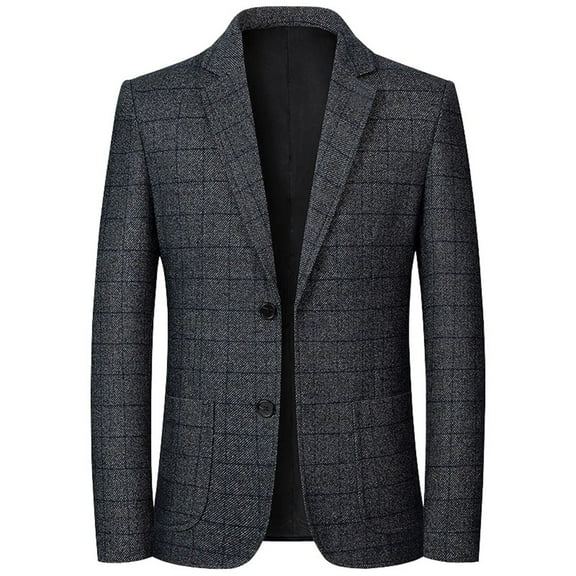 WAENQINLA Mens Sport Coats and Blazers Plaid Classic Fit Two Button Blazer Lightweight Comfy Business Casual Suit Jackets