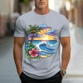 thumbnail image 1 of WAENQINLA Mens T-Shirts, Hawaiian Tropical Surfing Short Sleeve T Shirt Men's Graphic Tees Summer Crewneck Workout Shirts Tops, 1 of 5