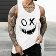 thumbnail image 1 of WAENQINLA Mens Tank Tops Funny X-Smile-Face Graphic Shirts Muscle Summer Gym Fitness Workout Sleeveless Athletic T-Shirts, 1 of 5