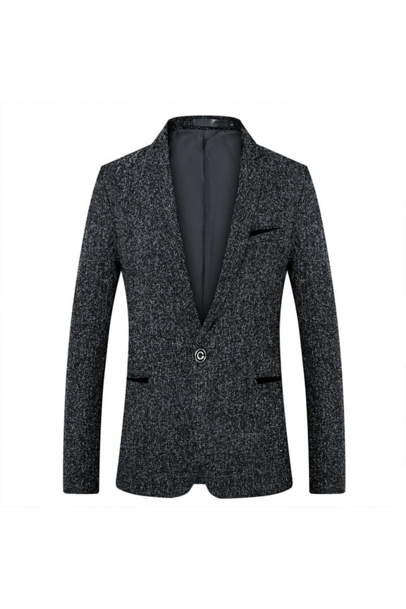 Mens Wool Blazers Big and Tall Regular Fit Suit Jackets Single Breasted Notched Lapel Formal Party Sport Coats