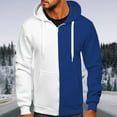 thumbnail image 1 of WAENQINLA Mens Zip Up Hooded Sweatshirts Fahion Style Color Block Long Sleeve Outwear Shirts Casual Workout Plus Size Drawsring Hoodie Sweatshirts, 1 of 6
