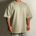 thumbnail image 1 of WAENQINLA Oversized Tshirts for Men Gym Summer Short Sleeve Workout T Shirts Lightweight Solid Crewneck Tshirt Basic Tees, 1 of 6