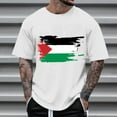 thumbnail image 1 of WAENQINLA Palestine Flag Graphic Shirt for Men Big and Tall Short Sleeve T-Shirt Summer Casual Crew Neck Classic Tees,S-6XL, 1 of 5