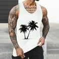 thumbnail image 1 of WAENQINLA Tank Tops for Men Palm Tree Graphic Shirts Breathable Sleeveless Undershirt Fitness Bodybuilding Gym Workout Muscle T-Shirt Summer Tops, 1 of 5