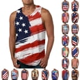 thumbnail image 1 of WAENQINLA USA 250th Anniversary Patriotic Tank Tops for Men Red White and Blue Print Sleeveless Shirts Big and Tall 4th of July Independence Day Outfits M-6XL, 1 of 5