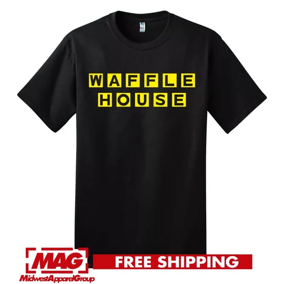 WAFFLE HOUSE T-SHIRT Vintage Logo Funny Cool Shirt Tee Tshirt WaffleHouse Fun