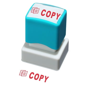 WAFJAMF Copy Stamp–Pre-Inked Office Stamp Copy Self Inking Rubber Stamp Red Ink-Medium