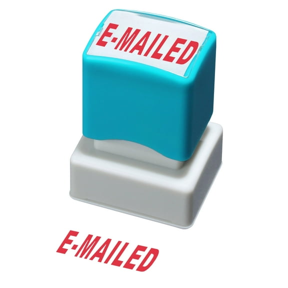 WAFJAMF E-mailed Stamp–Self Inking Rubber Stamp Office Stamp Message Stamp Red Ink-Medium