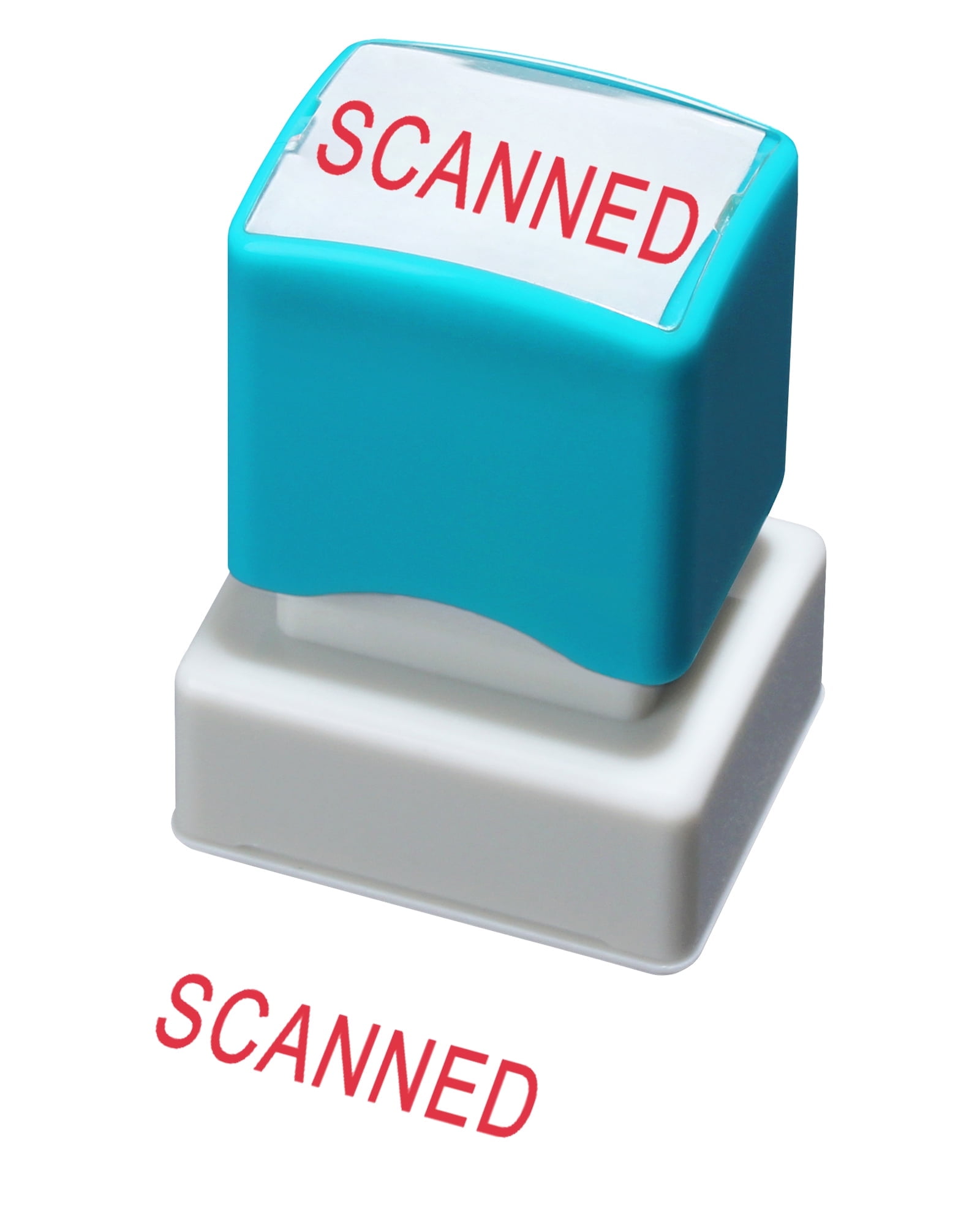WAFJAMF Scanned Stamps–Message Stamp Pre-Inked Office Stamp Refillable ...