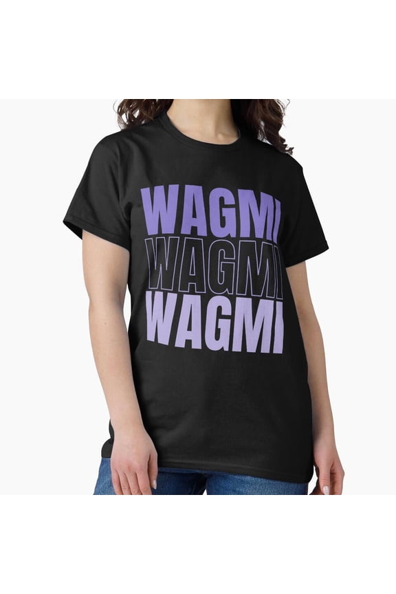 WAGMI Funny NFT Humor Retro Crypto Trading Culture Artwork Unisex T-Shirt, up to size 5XL