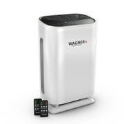 WAGNER Switzerland air Purifier WA888 Ozone Free HEPA 13 Medical Grade Filter for Large Rooms Removes air Particles dust Odors Smoke VOC Pollen pet Dander etc White