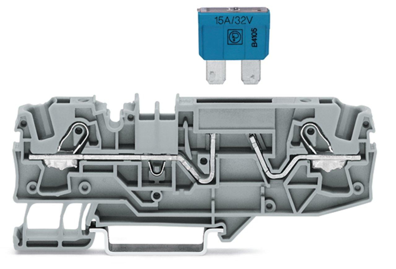WAGO 2006-1681 2-conductor fuse terminal block for automotive blade-style fuses