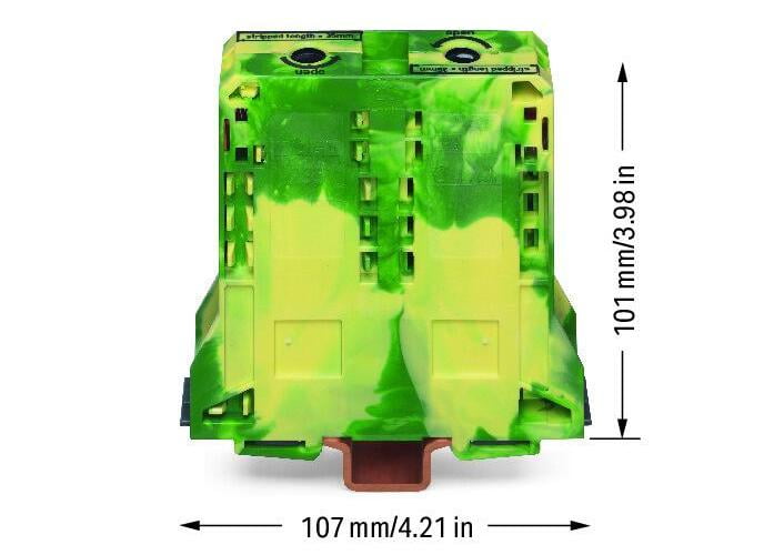 WAGO 285-197 POWER CAGE CLAMP ground terminal block