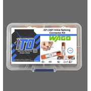 WAGO Lever Nuts 221-2401 Inline Splicing Connectors with Case 18pc
