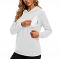 thumbnail image 1 of WAGUTH Maternity Nursing Hoodie for Women Long Sleeve Pullover Sweatshirt with Discreet Breastfeeding Zippers and Pocket for Fall Winter, 1 of 6
