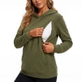 thumbnail image 1 of WAGUTH Maternity Nursing Hoodie for Women Long Sleeve Pullover Sweatshirt with Discreet Breastfeeding Zippers and Pocket for Fall Winter, 1 of 5