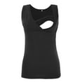 thumbnail image 1 of WAGUTH Maternity Nursing Tank Tops Summer Sleeveless V-Neck Breastfeeding Shirts Basic Solid Color Casual Maternity Clothes,Black,M, 1 of 8