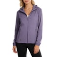 thumbnail image 1 of WAGUTH Plus Size Womens UPF 50+ Sun Protection Hooded Jacket Full Zip Lightweight Outdoor Tops with Zipper Pockets, 1 of 8