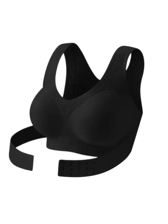 Sports Bras for Women Front Closure Wireless Posture Corrector Bra Comfort & Shape Seamless Bra for Yoga Gmy