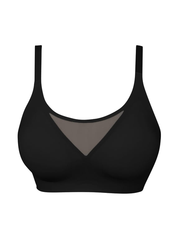 Sports Bras for Women Seamless Mesh Wireless Bras Adjustable Straps Back Closure Comfort Yoga Gym Workout Bralettes