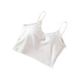 thumbnail image 1 of WAGUTH Women's Cotton Spaghetti Strap Cropped Pajamas V Neck Solid Color Layering Underwear Cami Casual Sleepwear Tank Tops,L, 1 of 4
