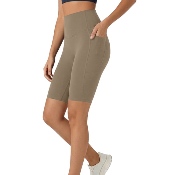 WAGUTH Women's High Waist Biker Shorts Butt Lifting Stretch Workout Cycling Shorts with Side Pockets for Yoga Gym Running