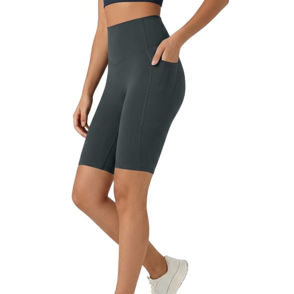 WAGUTH Women's High Waist Biker Shorts Butt Lifting Stretch Workout Cycling Shorts with Side Pockets for Yoga Gym Running