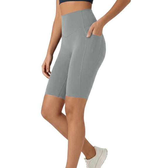 WAGUTH Women's High Waist Biker Shorts Butt Lifting Stretch Workout Cycling Shorts with Side Pockets for Yoga Gym Running