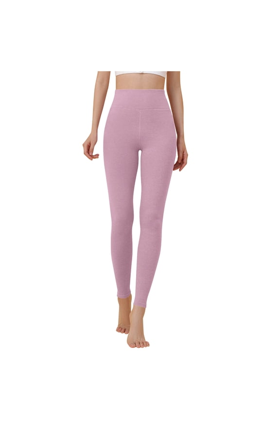 Women's High Waist Thermal Long Johns Double-Sided Brushed Fleece Lined Wool Silk Thermal Base Layer Pants Warm Seamless Thermal Leggings