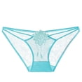 thumbnail image 1 of WAGUTH Womens Floral Lace Sheer Mesh Bikini Panties Comfortable Breathable Low Waisted Underwear for Daily Wear, 1 of 2
