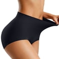 thumbnail image 1 of WAGUTH Womens High Waist Seamless Shapewear Panties Tummy Control Butt Lifter No Rolling‑Up Stretch Body Shaper Briefs Underwear, 1 of 5